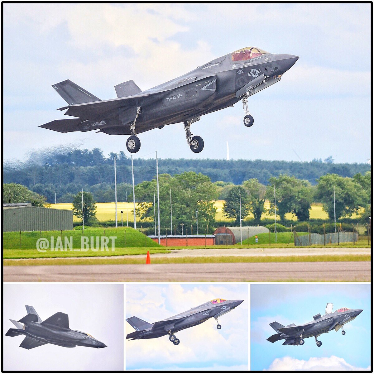 Ian_Burt's tweet photo. RAF Marham bound for the arrival of the @thef35 onto Norfolk soil. A historic day for the base at such a poignant time of year. #f35 #DDay #EDPPhotographer https://t.co/8JTDdTaOwT