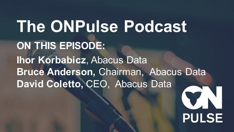 abacusdataca's tweet photo. In our last podcast before #EDay: Chairman @bruceanderson &amp; CEO @Colettod recap party strategies from the #ONElxn. Who's been most effective? What is the data saying? Take a listen to find out! #ONPulse Podcast #ONpoli https://t.co/dE22TUCMxF https://t.co/iqGBCvCSEQ