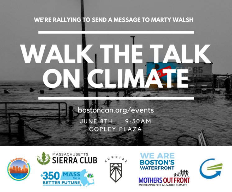 EnergyBoom's tweet photo. Actions speak louder than words. Join @BostonClimate, @MothersOutFront, @MassSierraClub on Friday to ask @marty_walsh to actually implement programs and policies to protect us from climate change #USCM2018 #WalktheTalkonClimate #MayorsClimateSummit #BostonCCE #BostonClimateSummit https://t.co/PHxwDXKcPK