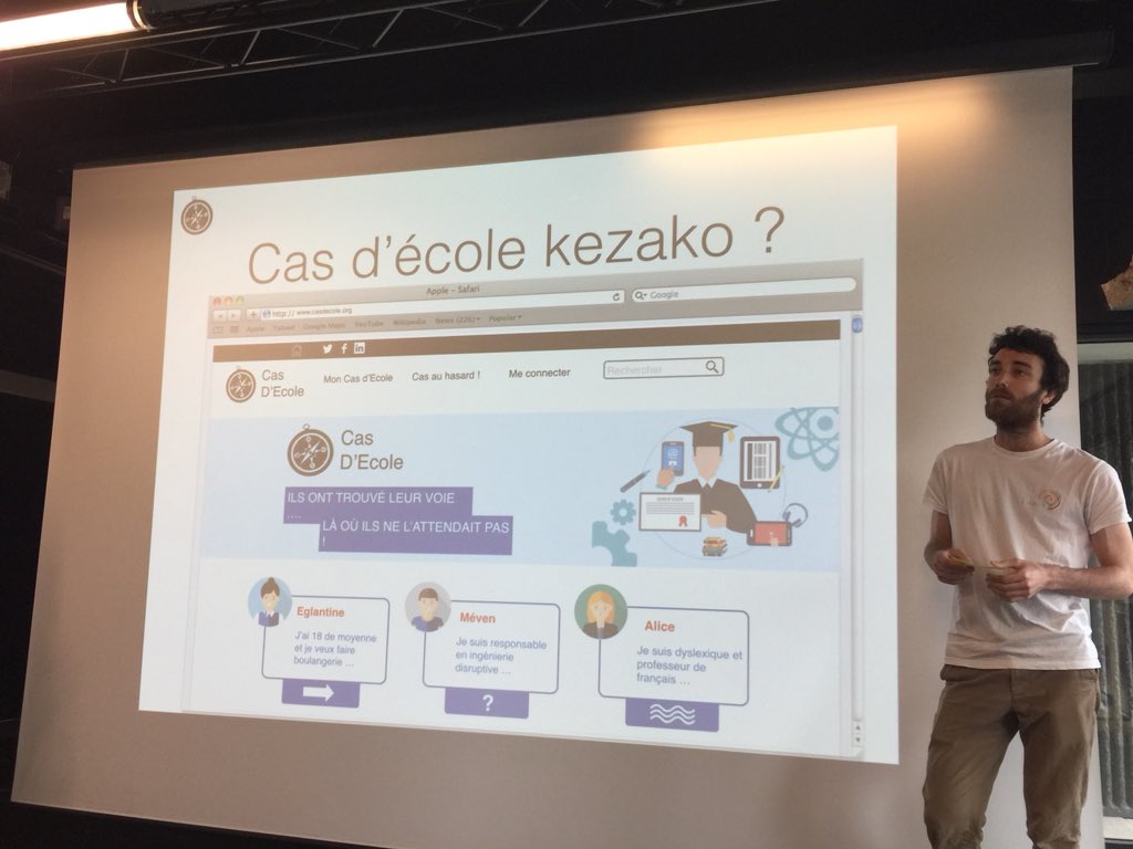 MurielBBG's tweet photo. @acrennes @aVanSante #orienthackathon2018 #orientation projet Cas d’école pour valoriser les parcours atypiques 👉 j’ai 18 de moyenne en math et je veux être boulangère. Bravo à l’équipe ! https://t.co/JMCut3EOPN