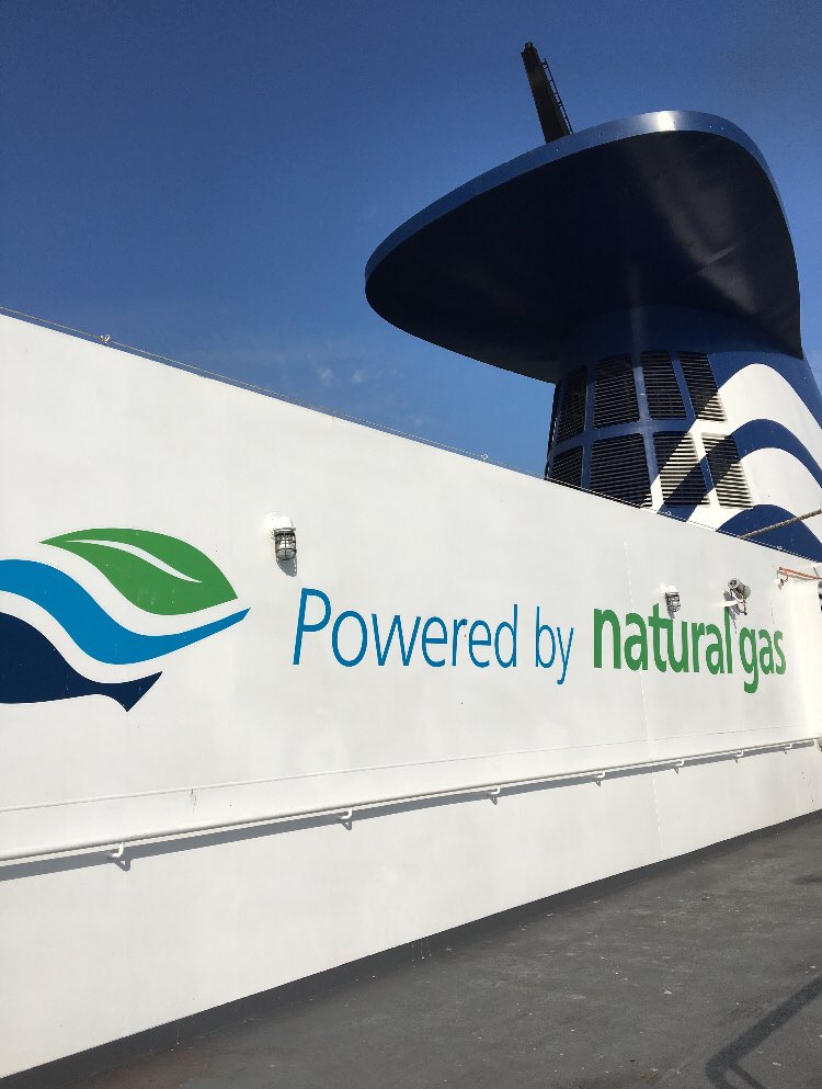 BCFerries's tweet photo. The newly refitted Spirit of British Columbia was upgraded to run on natural gas @FortisBC #bcferries https://t.co/xXVxiMHWwu