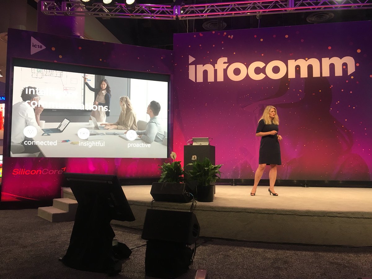 Amplitude4PR's tweet photo. Intelligent conversations @InfoComm #centerstage https://t.co/QzBPzjVGPS