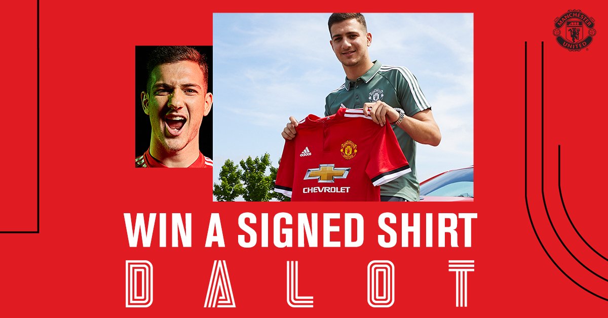 ManUtd's tweet photo. Fancy winning a shirt signed by our new recruit, @DalotDiogo?

Well, here's your chance ➡️ https://t.co/DlGURNDiRH https://t.co/TK1CSY8BTy