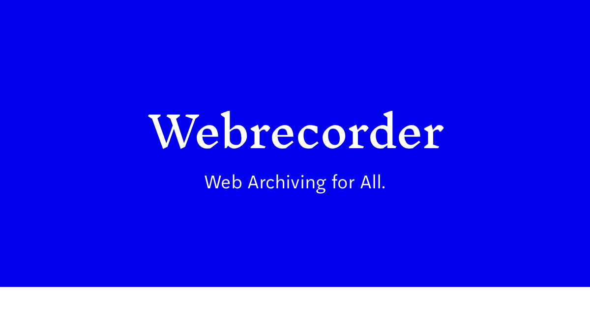 rhizome's tweet image. Collect, curate, and share with Webrecorder, improved.

rhizome.org/editorial/2018…
