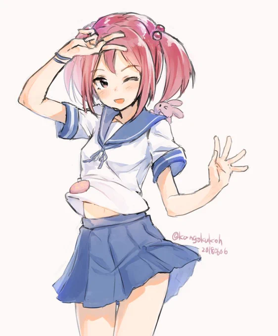 #艦これ版深夜の真剣お絵描き60分一本勝負
#艦これ版真剣お絵描き60分一本勝負_20180606
#漣 