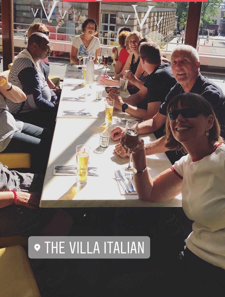 OneVoiceCC's tweet photo. We’ve all been fed! Thanks so much @VillaItalian! 😋😋 Last minute Prep @prestguildhall now for our performance with @GarethMalone tonight! 👏👏 https://t.co/m55bluGXrM