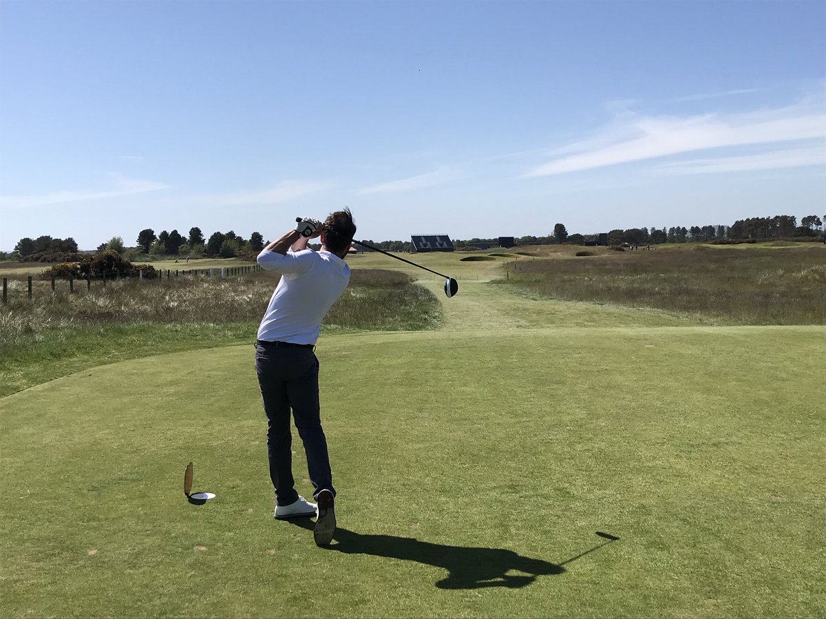 VEscapes's tweet photo. A golfing experience to remember...in the company of a legend on the beast that is Carnoustie #Open2019 #MoneyCantBuy https://t.co/YXPUQp8itl