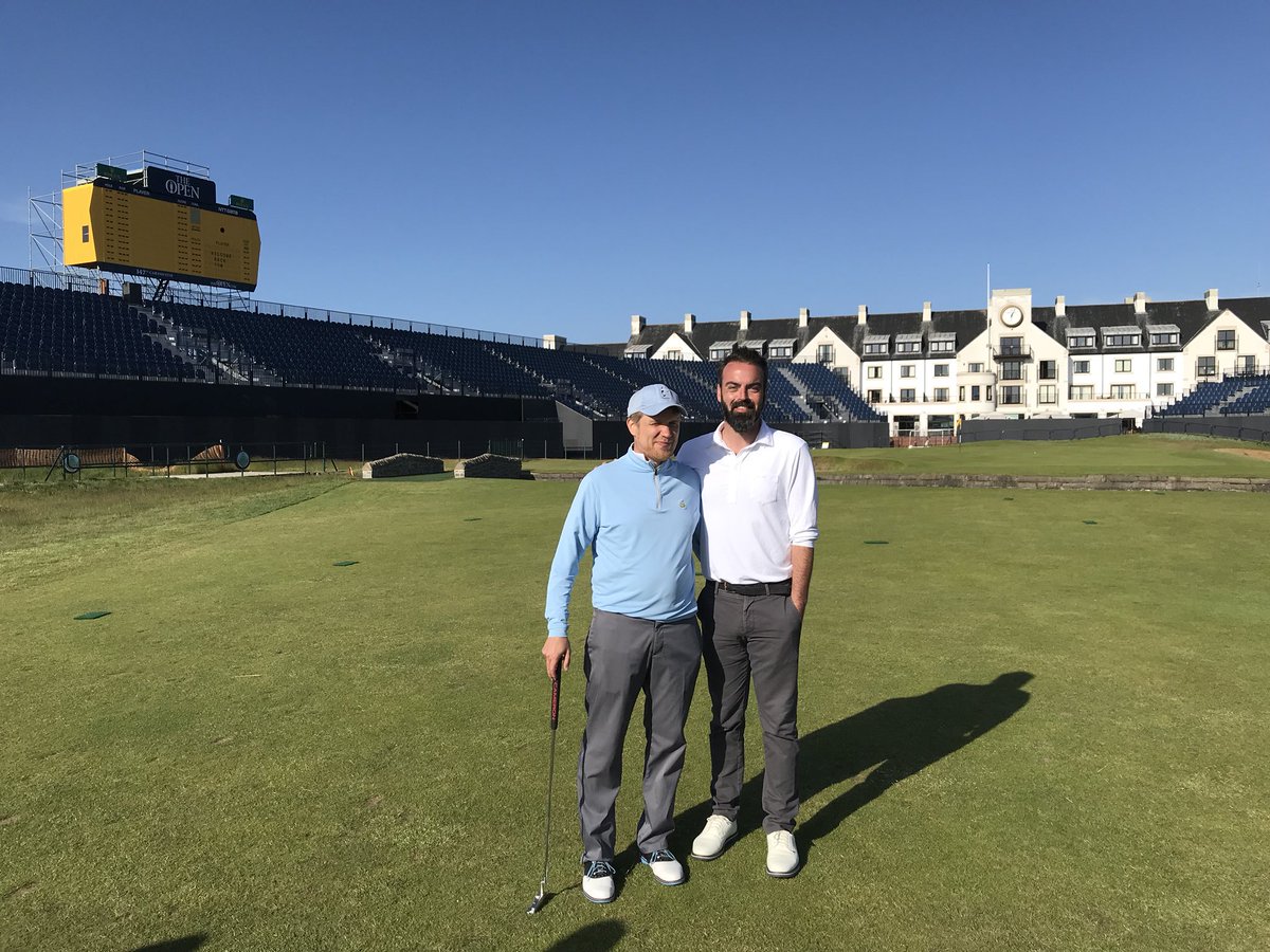 VEscapes's tweet photo. A golfing experience to remember...in the company of a legend on the beast that is Carnoustie #Open2019 #MoneyCantBuy https://t.co/YXPUQp8itl