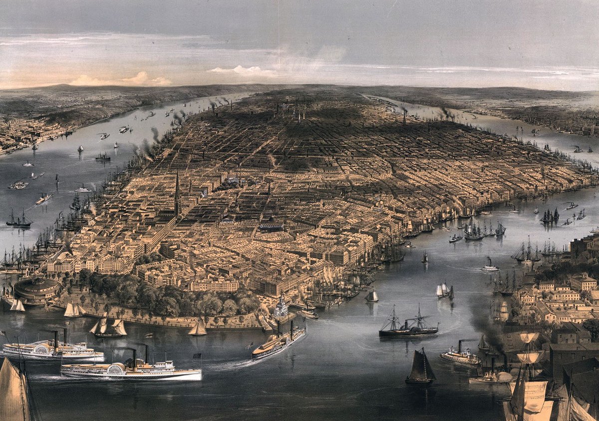City of New York by Charles Parsons, 1856.