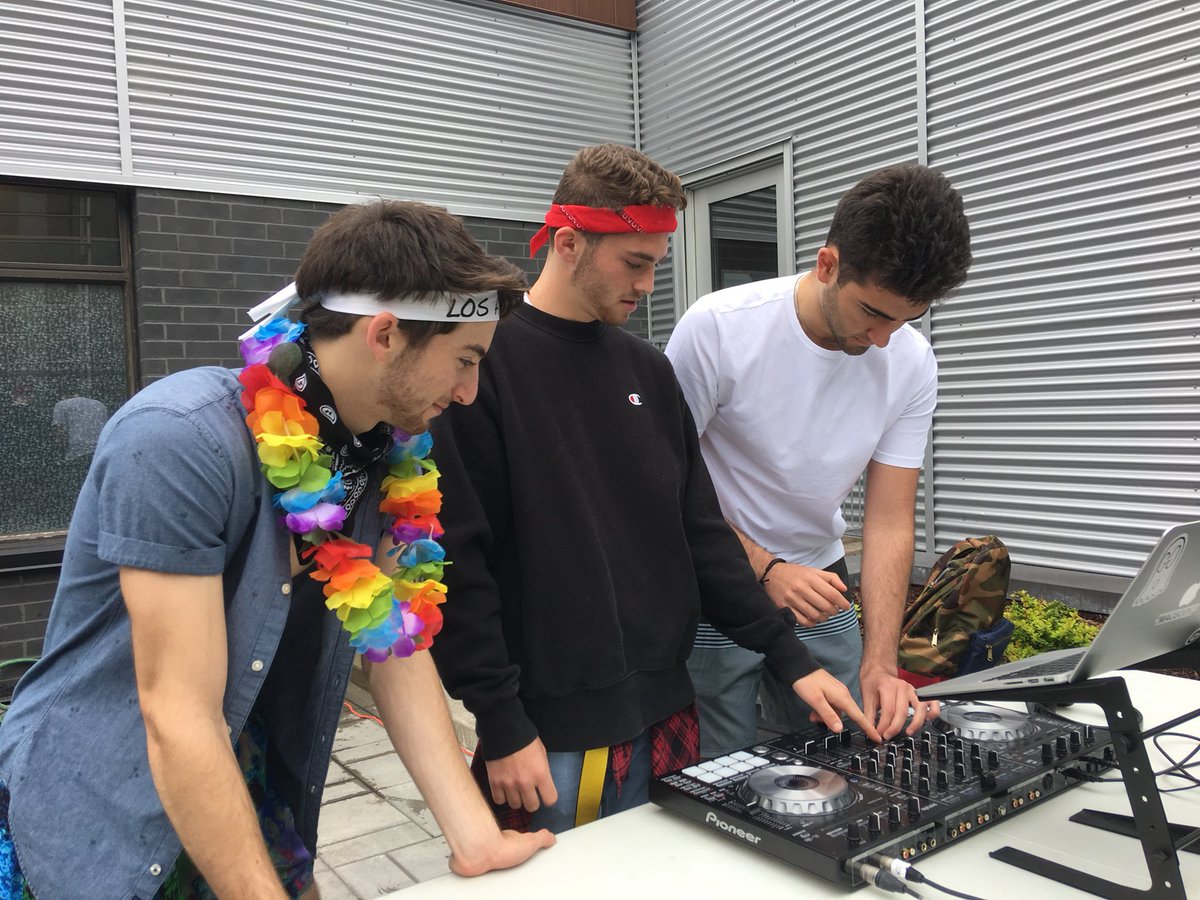 teacherdiva2's tweet photo. The @WICMtl grads of 2018 had a great day of fun and dancing to their #coachella themed #gradprank party. https://t.co/TG9abI30T0