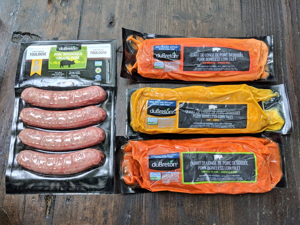 CookingwithAli's tweet photo. Thank you so much to @duBreton and @jojoinstameets for the #ethicallyraised &amp; produced #sausages!!! They were the perfect #summer meal! No #BBQ? No problem! #dubretonmeatup

Check out #recipes for #dubreton #pork products here: https://t.co/z0lqI5C8rM https://t.co/H2IZirZBeZ