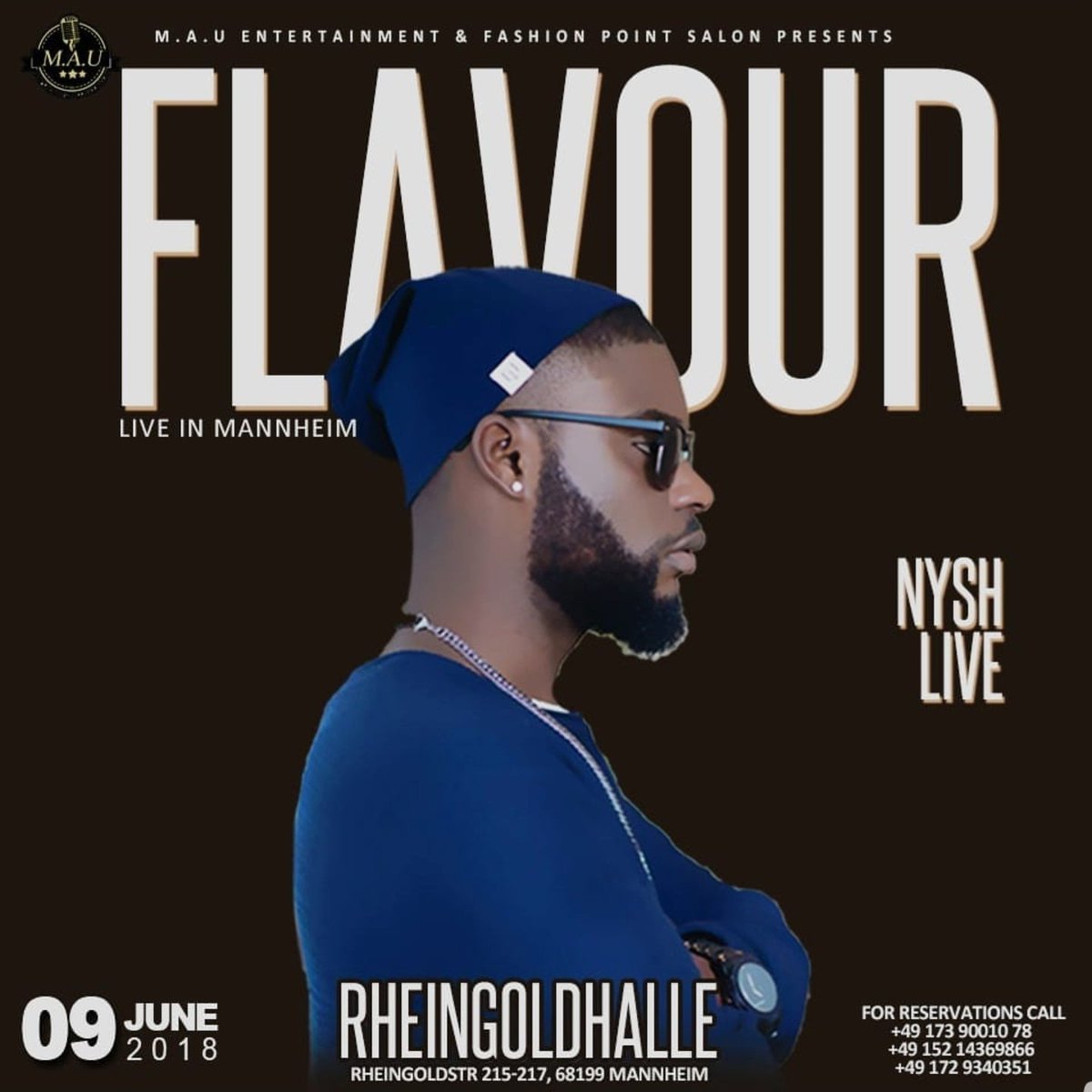 NishHitmaker's tweet photo. Retrouvez moi ce samedi sur scène avec Flavour à Mannheim 🇩🇪 https://t.co/15p9mh011m