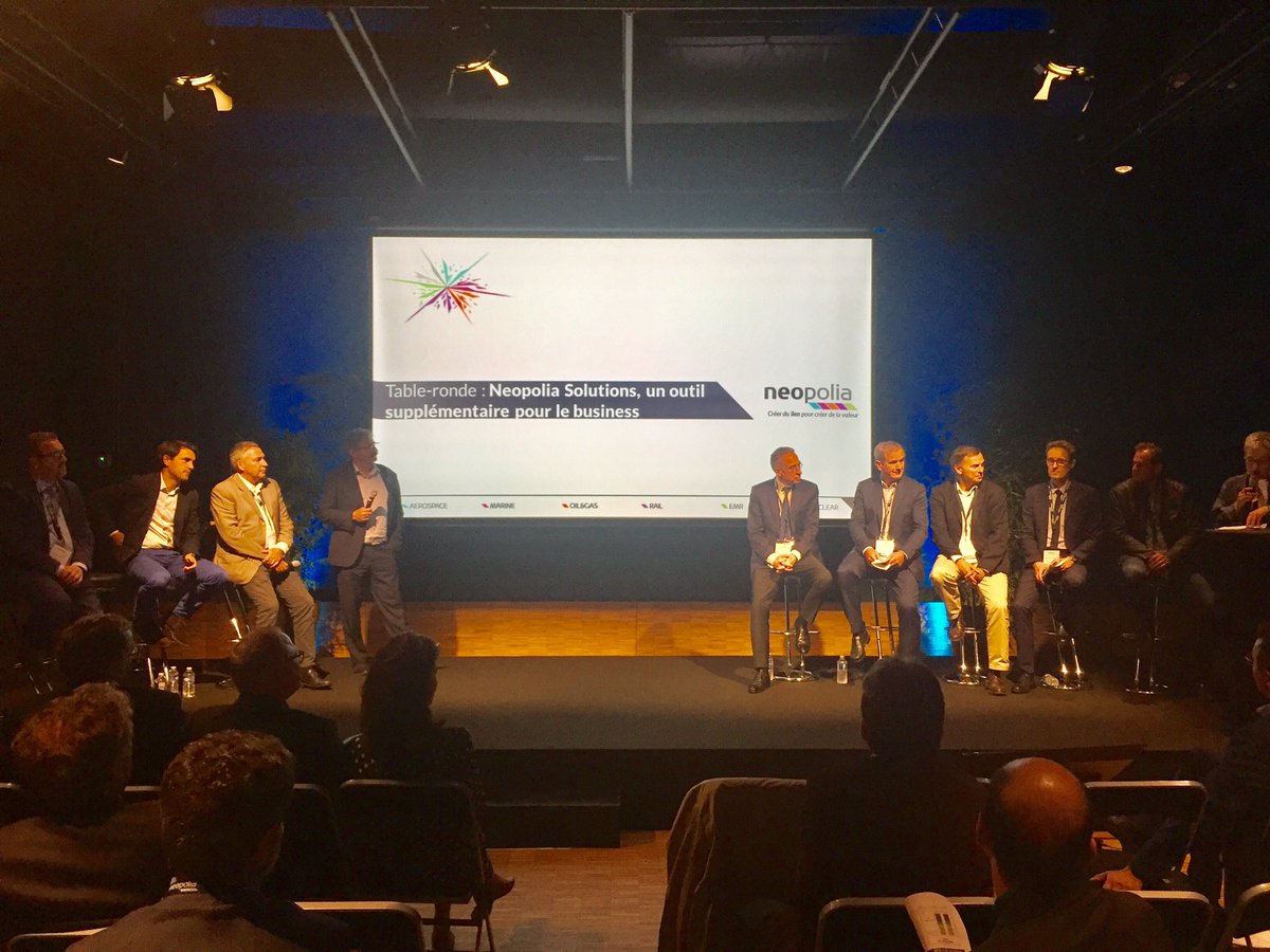 Neopolia_'s tweet photo. Table ronde sur la création de la société #NEOPOLIASolutions, un outil supplémentaire pour le #collaborativeBusiness avec #LaurentCastaing #MichelGuignard #GuillaumeCaudebec #NicolasLapeyre #HerveHillion @spilard #CyrilleHalgand https://t.co/snNeLiQkWf
