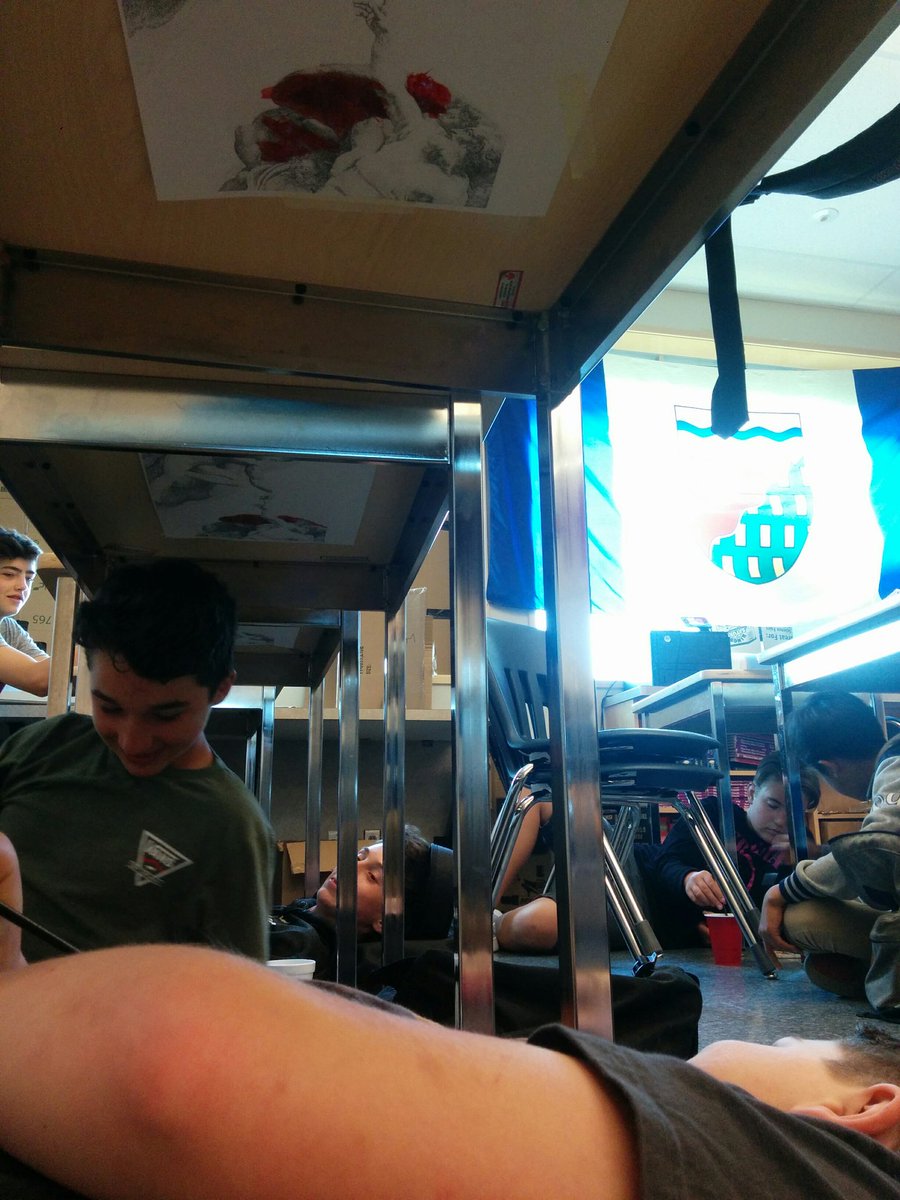 <a href="/VernonSecondary/">Vernon Secondary</a> <a href="/liz_allardice/">Liz Allardice</a> Gr 8s painting the Sistine Chapel like Michelangelo! #painting #arthistory #sd22learns