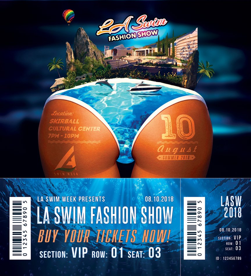 Fashion Industry welcome tickets available at eventbrite LA Swim Fashion Show 2018 #laswimweek #lasw2018