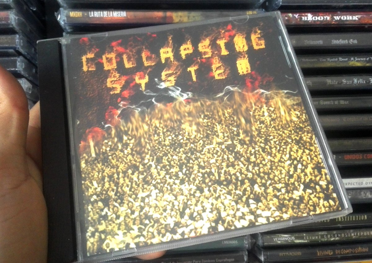 ExtremeGore's tweet image. Este año Extreme Gore Productions celebra una década de haberse estrenado como sello discográfico, siendo el primer y único disco de Collapsing System nuestro primer lanzamiento.