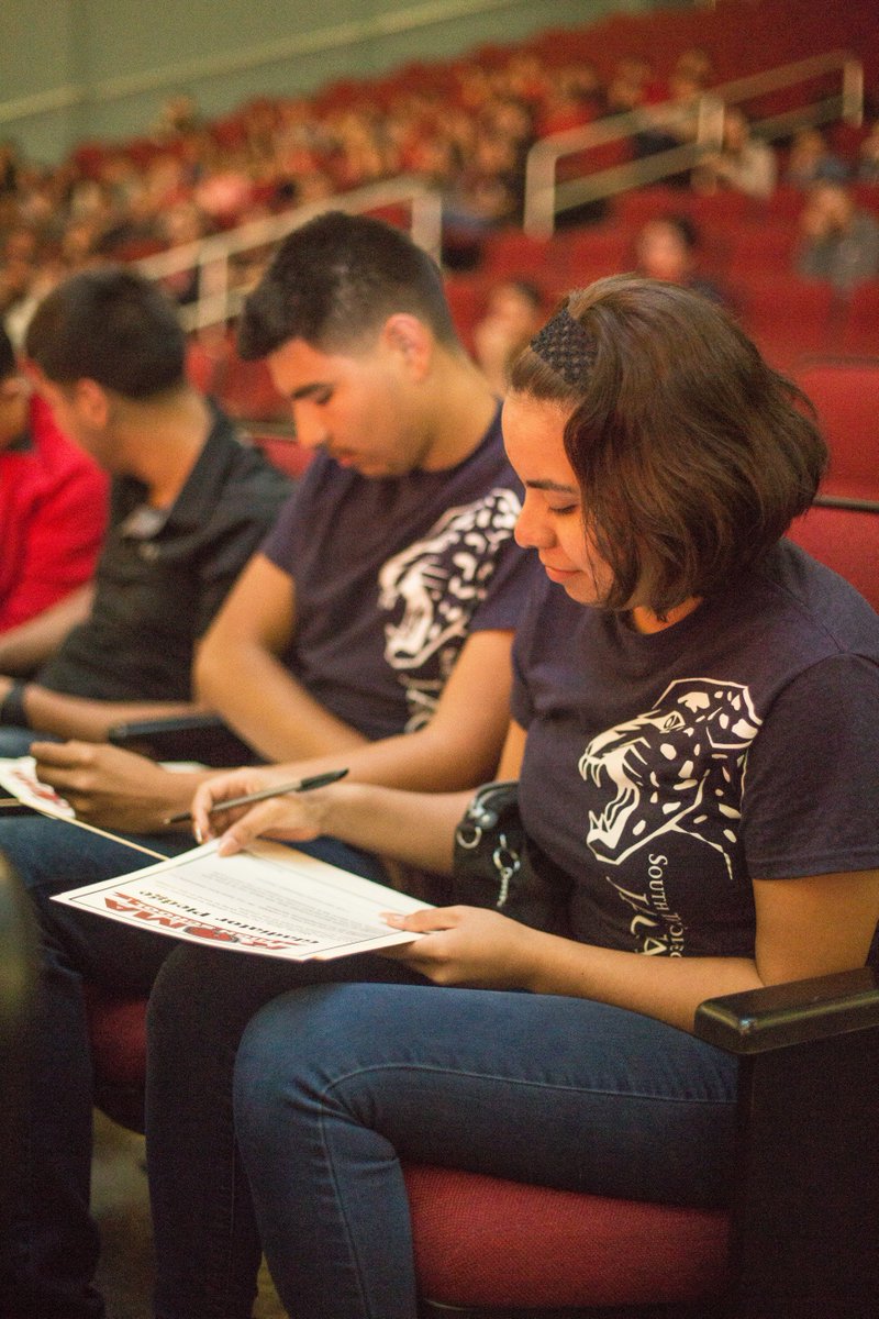 RomaISD's tweet photo. A big thanks to @STCPR for providing their wonderful pictures of future Jaguars from our Roma High School College Signing Day! https://t.co/850Y8K9Dj9