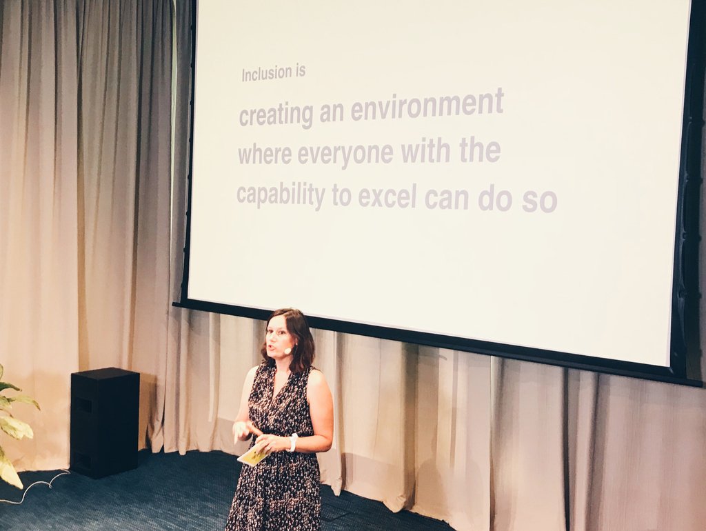 How to tackle unconscious bias? Leadership coach coach Inka Kretschmer says: "If we really want change, we have to look at conscious inclusion." #DisruptHRBerlin