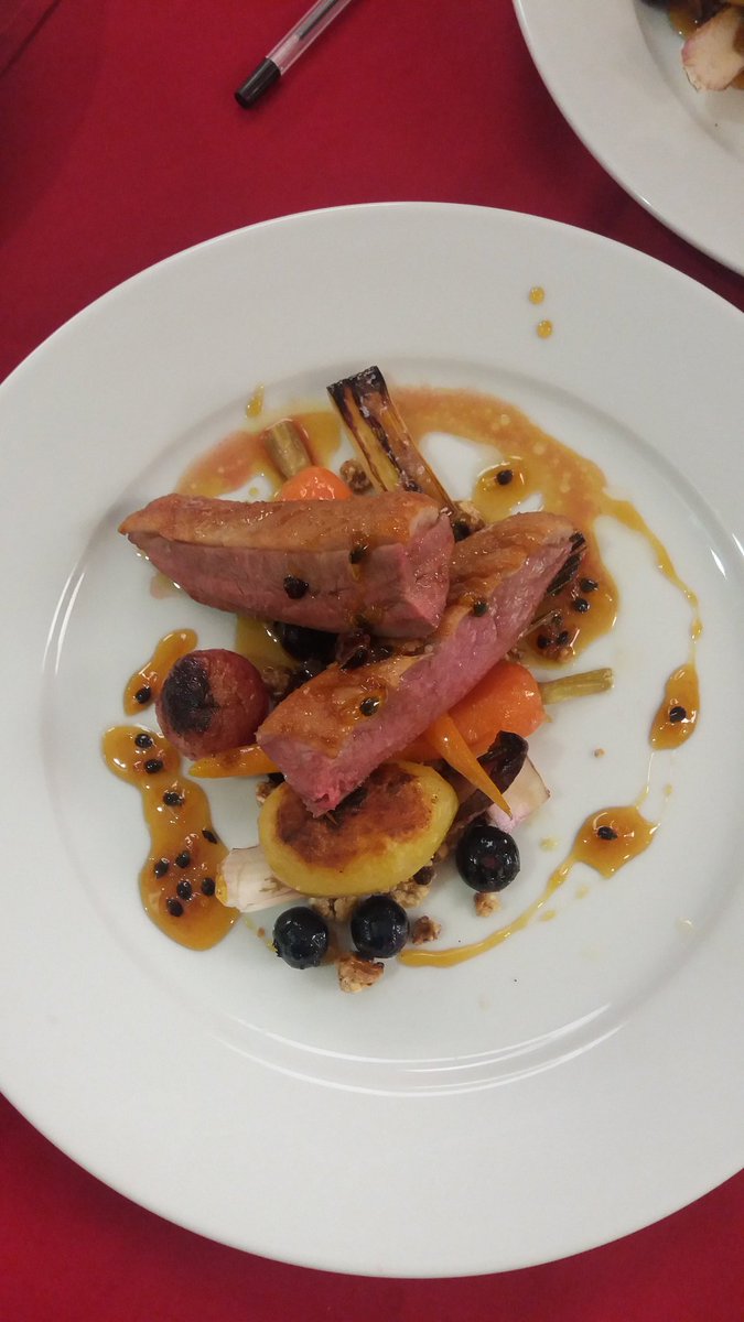 M1keWorley's tweet photo. A selection of the stunning dishes created today. What a chance to showcase budding talent #HITMasterChef. Well done to everyone and thanks for the support https://t.co/IVhQEfeFhH