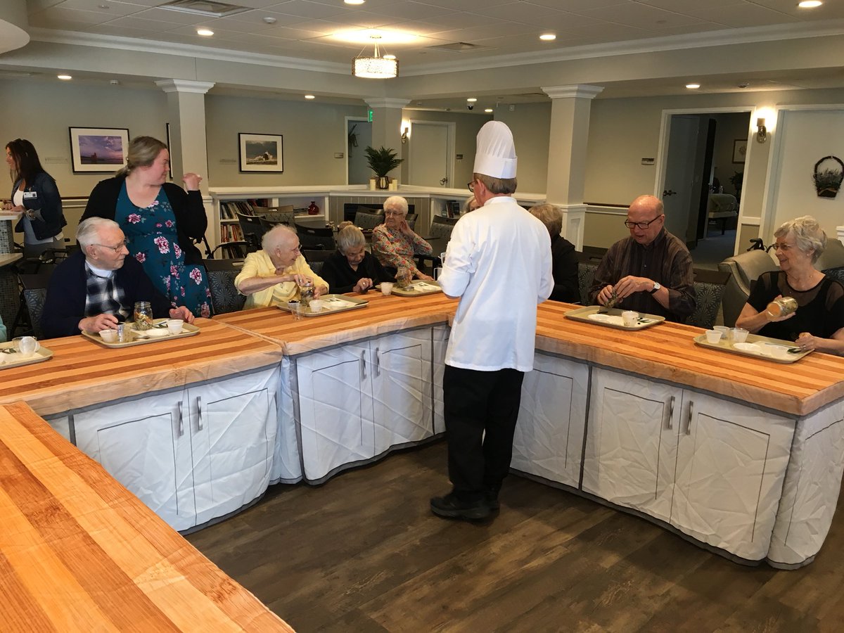mcl_at's tweet photo. Here’s Chef Brian Brookman at the Breton Extended Care during our first Teaching Kitchen event...😊 https://t.co/rcmK8c49UT