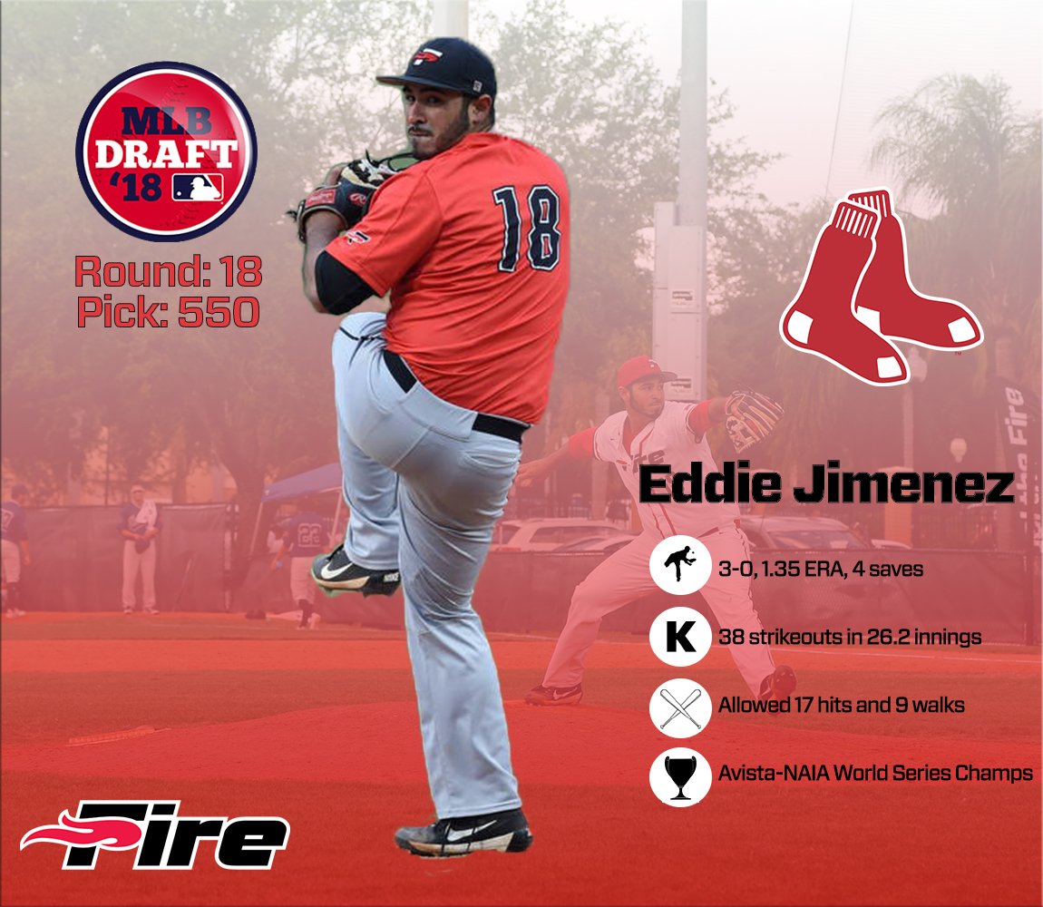 SEUFireBaseball's tweet image. Congrats to Eddie Jimenez on being selected by the @RedSox! #FanTheFire