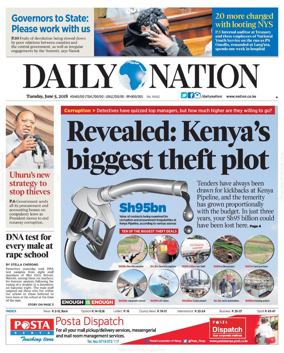 solo_ambuku's tweet photo. @StandardKenya Idiot takes #Kenyans for fools, sooner we'll read "And Joe sang". #KPCscam . #Resist kleptomaniacs π https://t.co/7s2eZSHccs