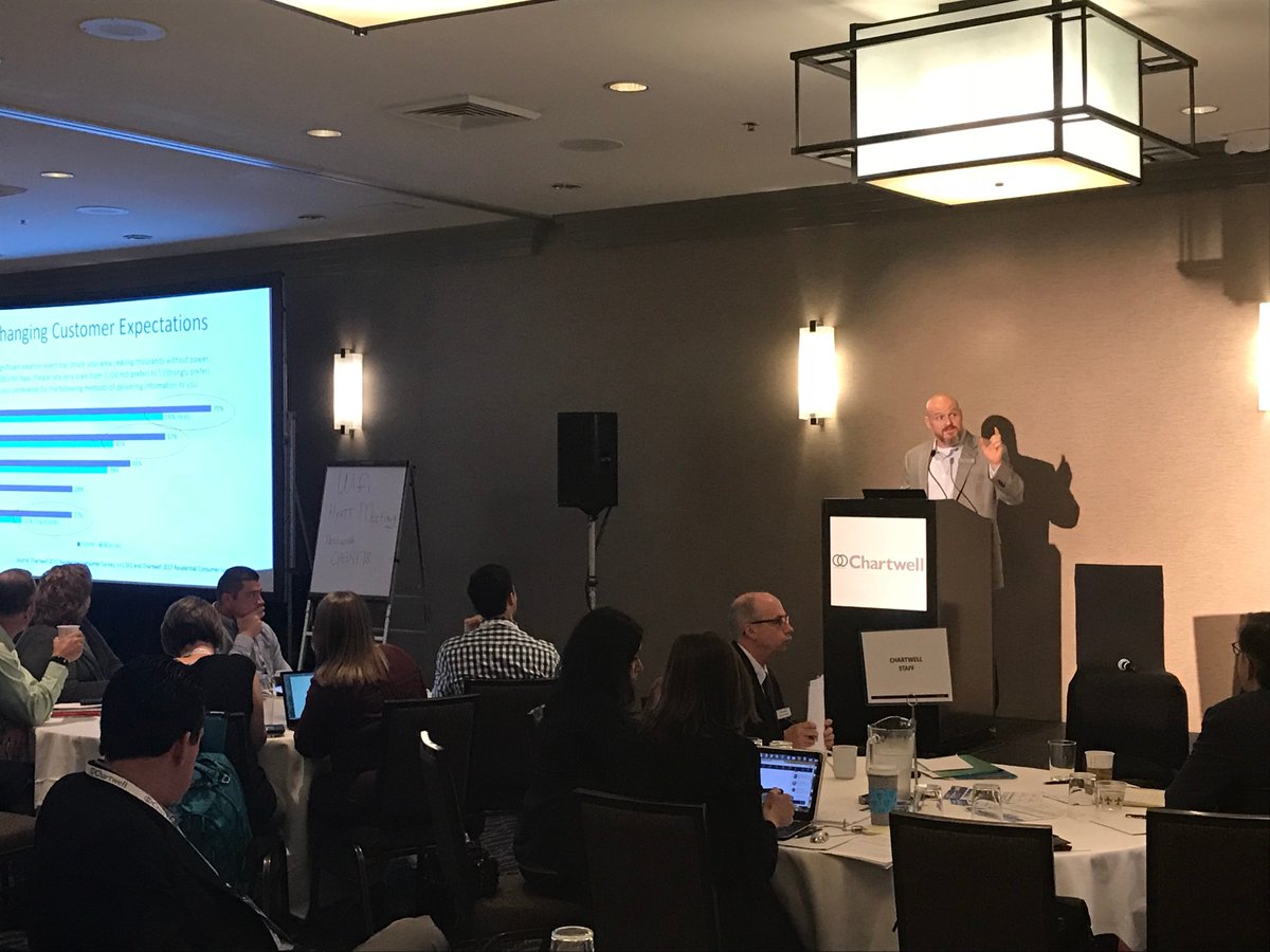 Chartwellinc's tweet photo. Chartwell’s Outage Communications Conference is underway in New Orleans.  Over 100 utility professionals are gaining insight on issues that include social media, grid hardware &amp; more! Thanks to our sponsors @KUBRAway @Agent511 @MessageBroadcas, @questline &amp; Crew Beacon! https://t.co/Ddf2U796nU