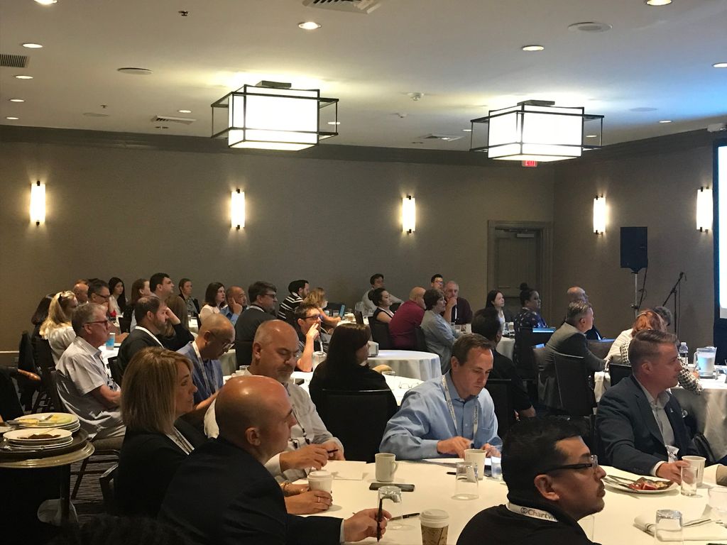 Chartwellinc's tweet photo. Chartwell’s Outage Communications Conference is underway in New Orleans.  Over 100 utility professionals are gaining insight on issues that include social media, grid hardware &amp; more! Thanks to our sponsors @KUBRAway @Agent511 @MessageBroadcas, @questline &amp; Crew Beacon! https://t.co/Ddf2U796nU