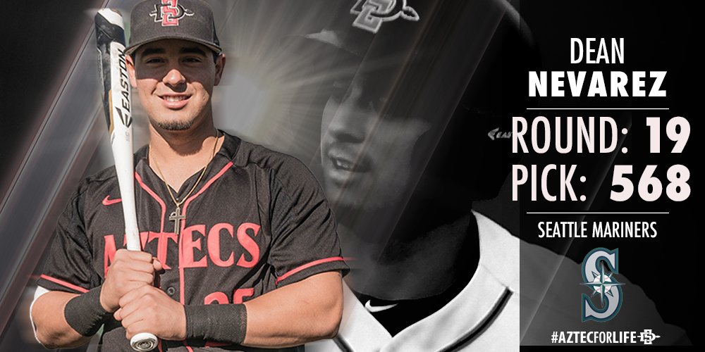Off the board!

Congrats to Dean Nevarez on being selected by the <a href="/Mariners/">Seattle Mariners</a>!

#AztecsToMLB #AztecForLife
