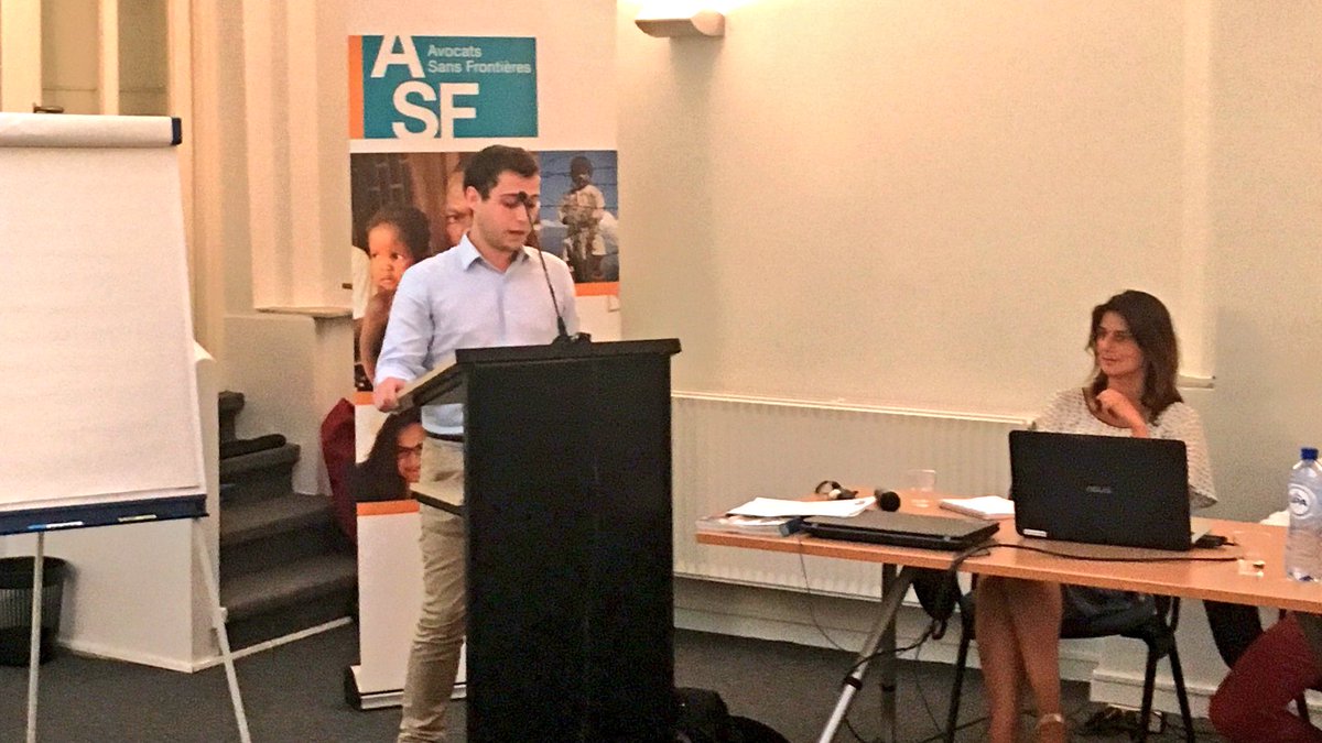 patrhenry's tweet photo. AG @ASF_NGO Intervention de Victor Odent, directeur pays au #Tchad : dans un contexte très difficile (Boko Haram; régression démocratique; paupérisation), des projets centrés sur l’accès à la justice (formation à la plaidoirie; alerte défenseurs DH) https://t.co/Rl7lG5Ec5I