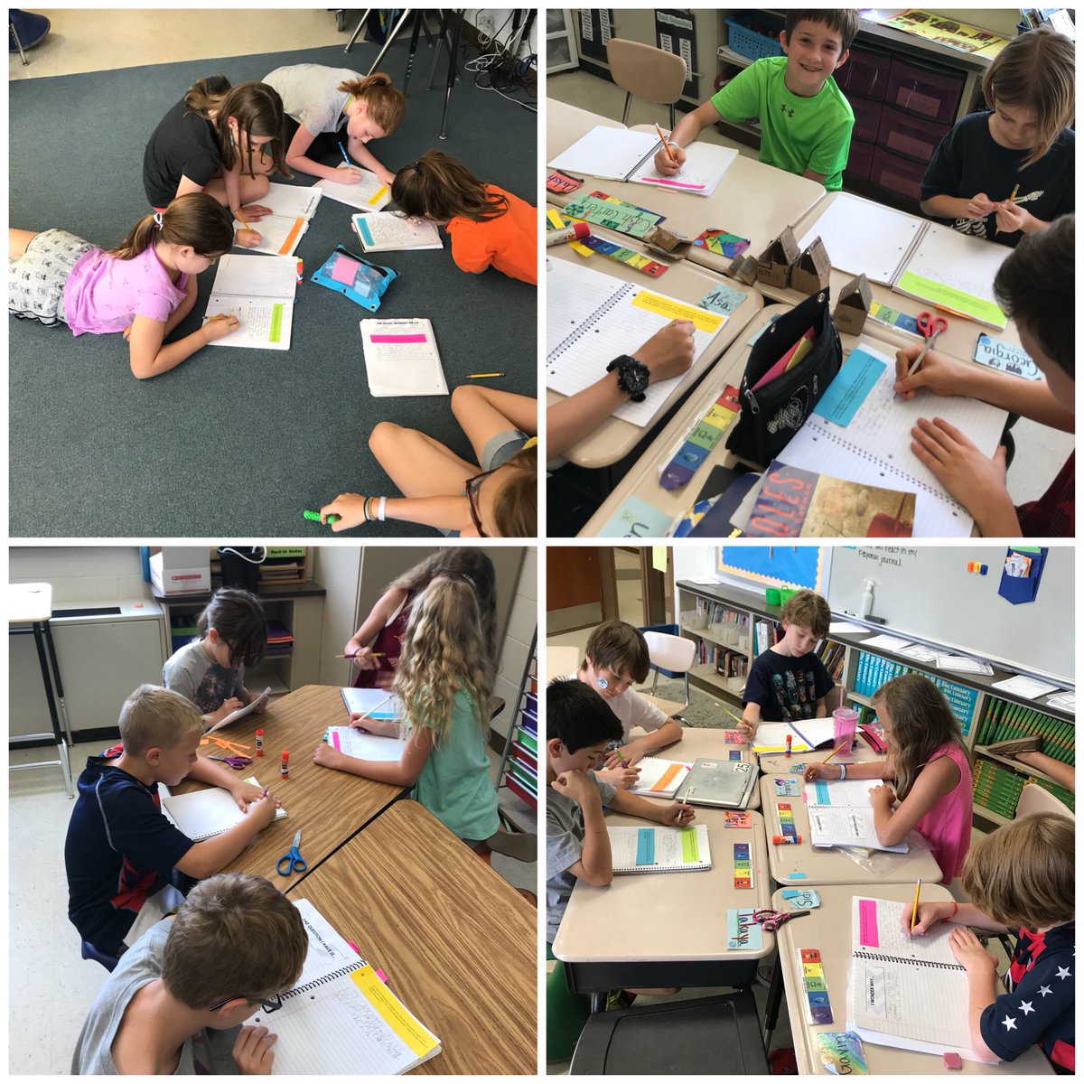 MrsLanesClass's tweet photo. Double jigsaw with our journals today! #fourthgraderocks https://t.co/mvhjTKauz0