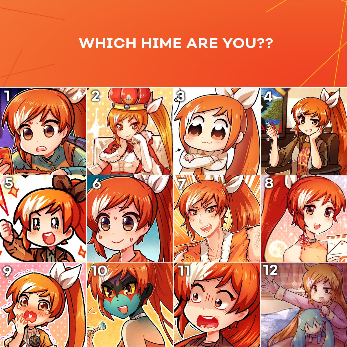 Crunchyroll on Twitter: "TA-DA!! 🎉 Which Hime are you??? I'm...ALL OF