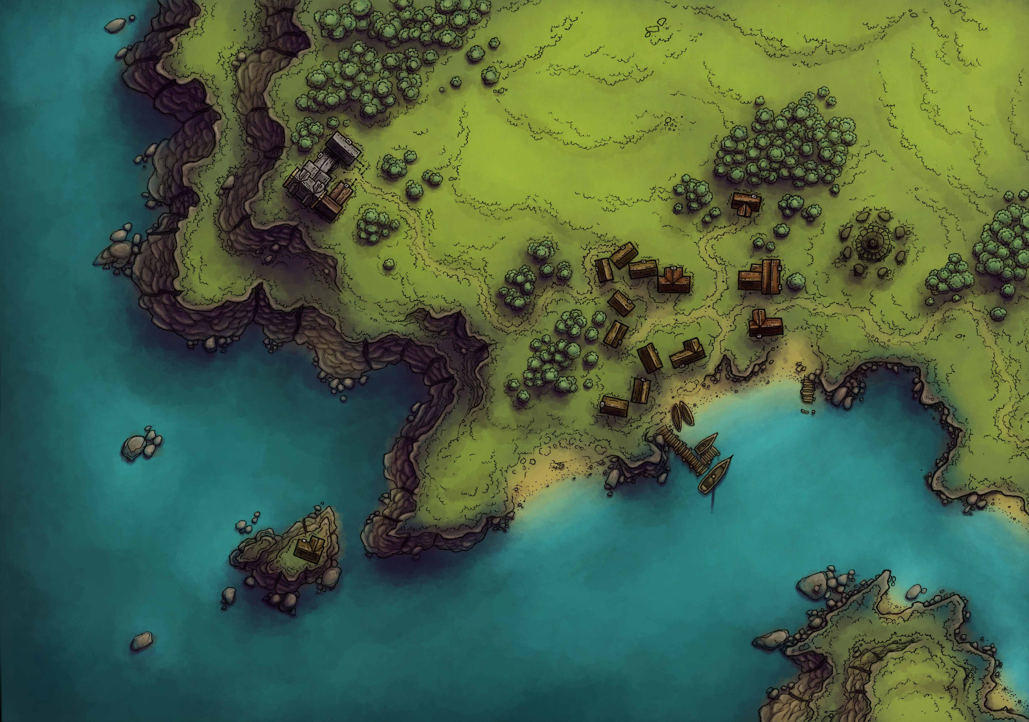 D D Coastal Town Map Caeora On Twitter: "Going Live In Just A Sec, To Finish Colouring This  Little Coastal Village Map! :D #Maps #Fantasy #Dnd Https://T.co/Kdyw2Jwjmm  Https://T.co/Jarjljv1Mg" / Twitter