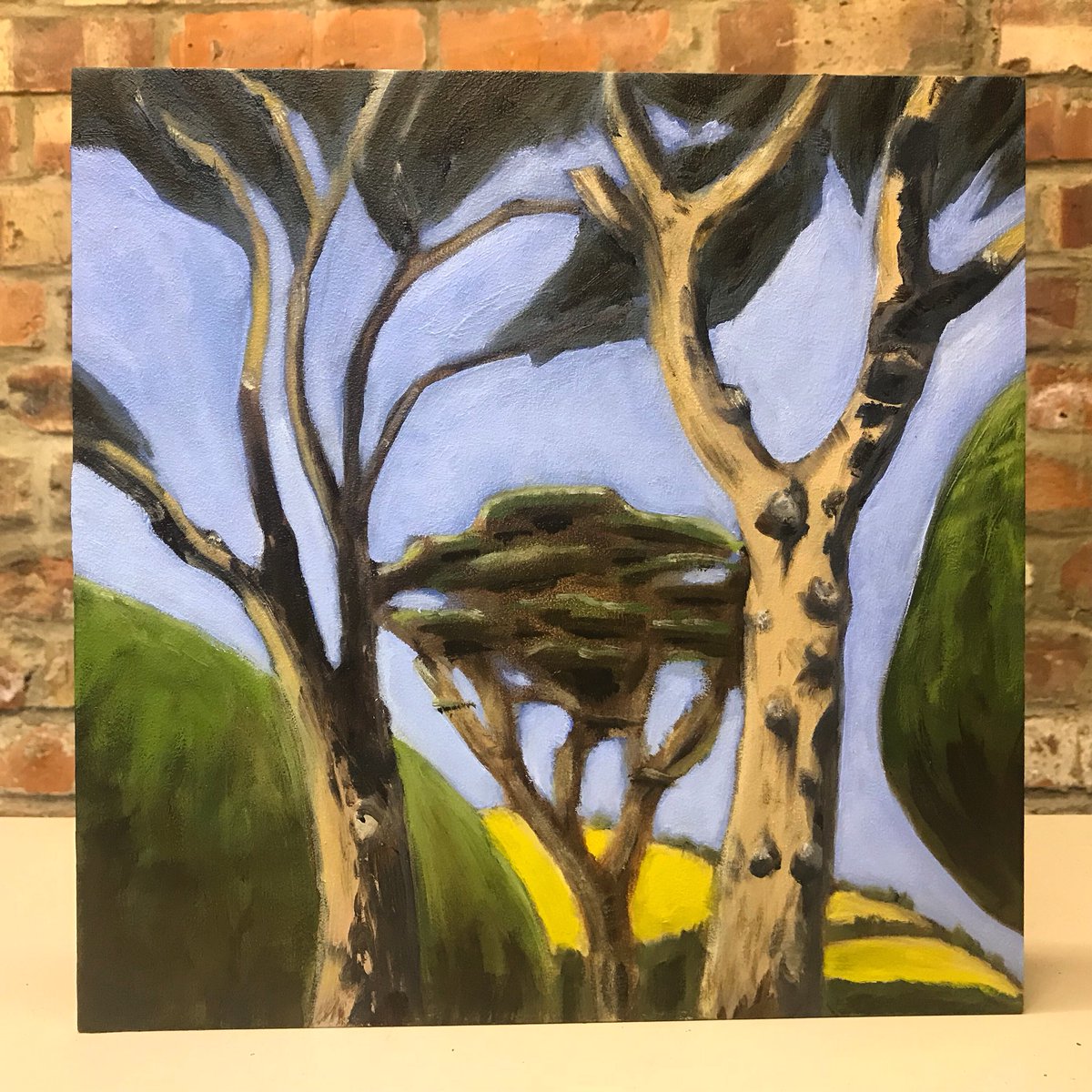 thomasarran's tweet photo. Got this oil painting up at @IAFholloway from Friday as part of the Summer Salon. View of Fowey Cornwall. Looking forward to the opening on Friday if I can make it. https://t.co/50VvLFxyM6