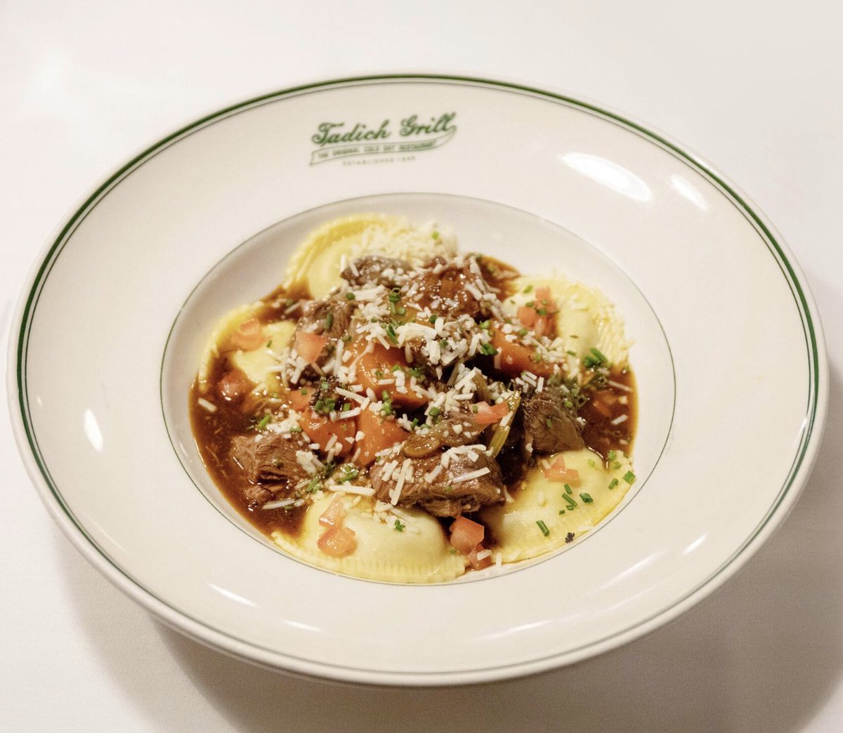 Already thinking about lunch? 
How about Meat Ravioli with Meat Sauce? Mmmm