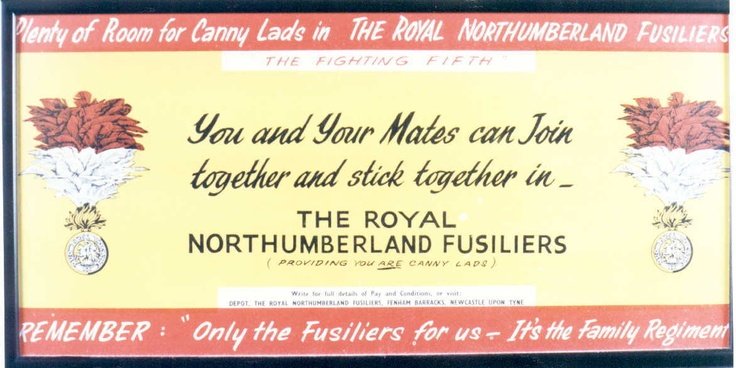 SmallersonN's tweet image. Royal Northumberland Fusiliers recruiting for bfv 😉