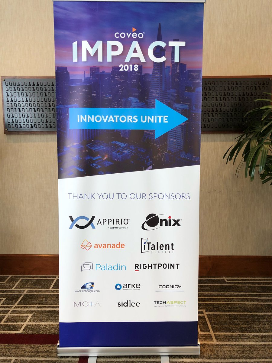 Proud to attend the Coveo Impact Conference in San Francisco!
#Coveo #ConversationalUX #ConversationalUI #Conversationalsearch #Cognigy