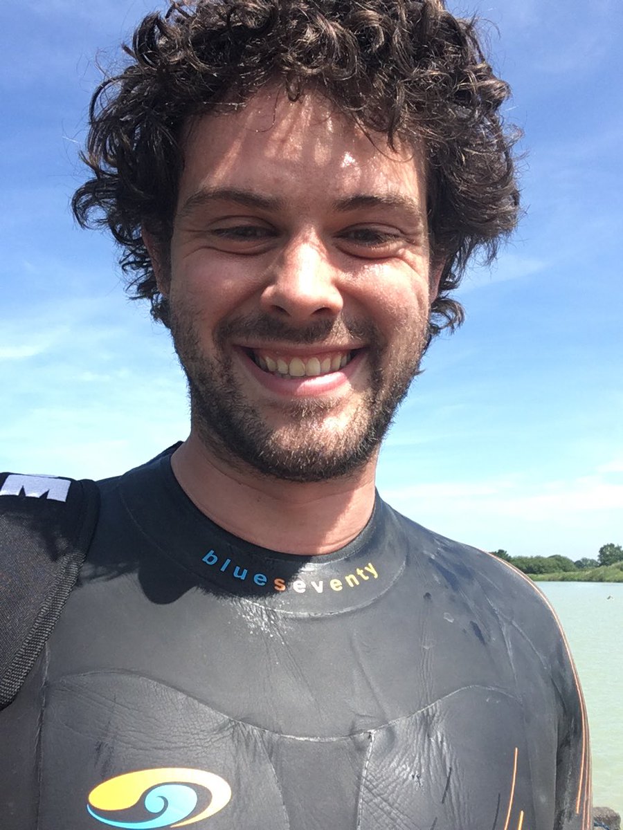 A beautiful day for a spot of open water swimming in Bristol with <a href="/rhysjones82/">Rhys Jones</a> #IronmanWales #Training #openwaterswimming