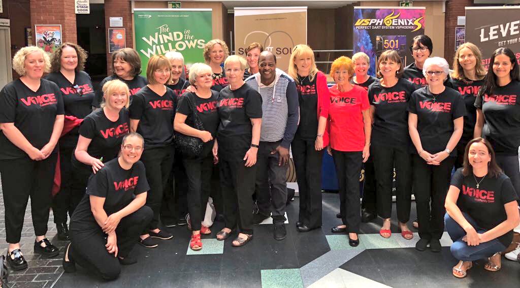 OneVoiceCC's tweet photo. Not long until the concert starts @prestguildhall! We’ll be performing with @GarethMalone in the 2nd half! 🎶👏🎶👏🎶👏 https://t.co/QMXs1oIHv4