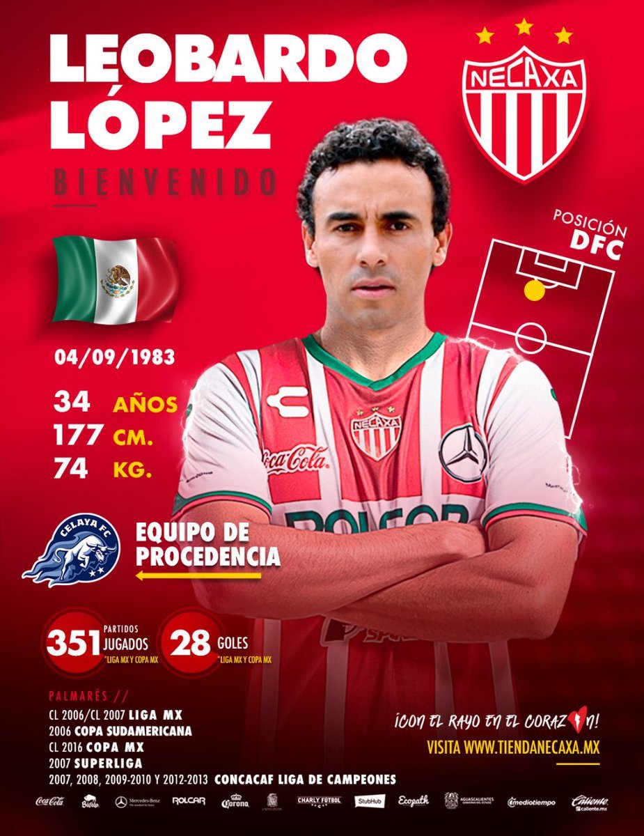 LuisinZGCc's tweet image. #DraftMx 

Leobardo López es nuevo jugador de @ClubNecaxa 🇲🇽⚽️

#LIGABancomerMX