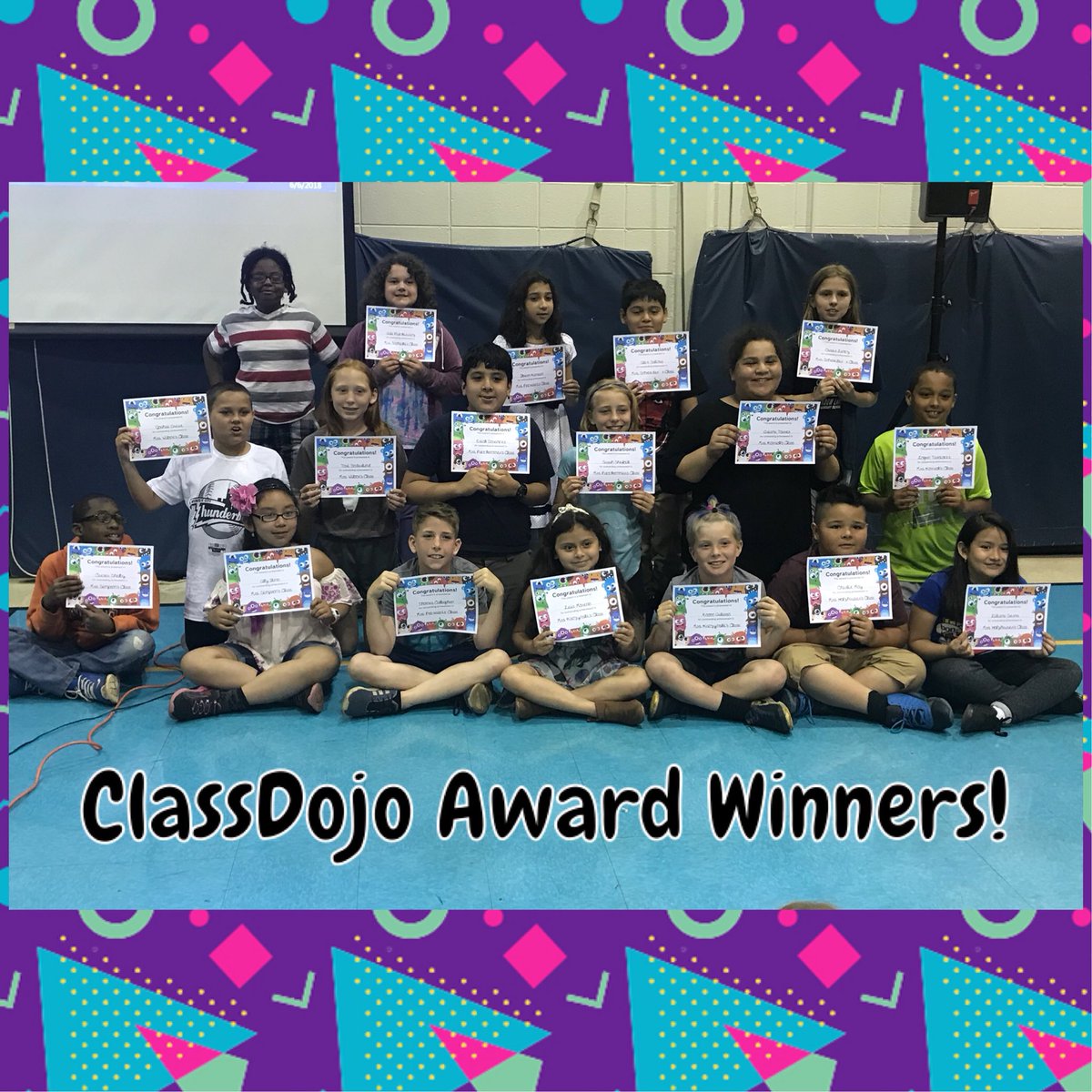 LaurenHolz3's tweet photo. Hey @ClassDojo ! Check out @ML_School ‘s Top Students of 2017/2018! They each got ClssDojo awards! #mlm345 #SchoolWideDojo https://t.co/VoUUe9Y6d5
