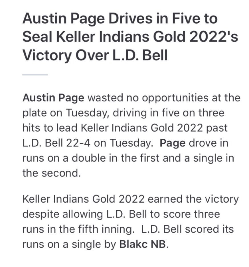 JenWPage's tweet photo. Got the dub! WTG, Train! #vtool #catcher #slugger #batsleft #utilityplayer #mamasboy #kellerbaseball https://t.co/IgvhDcFW5j