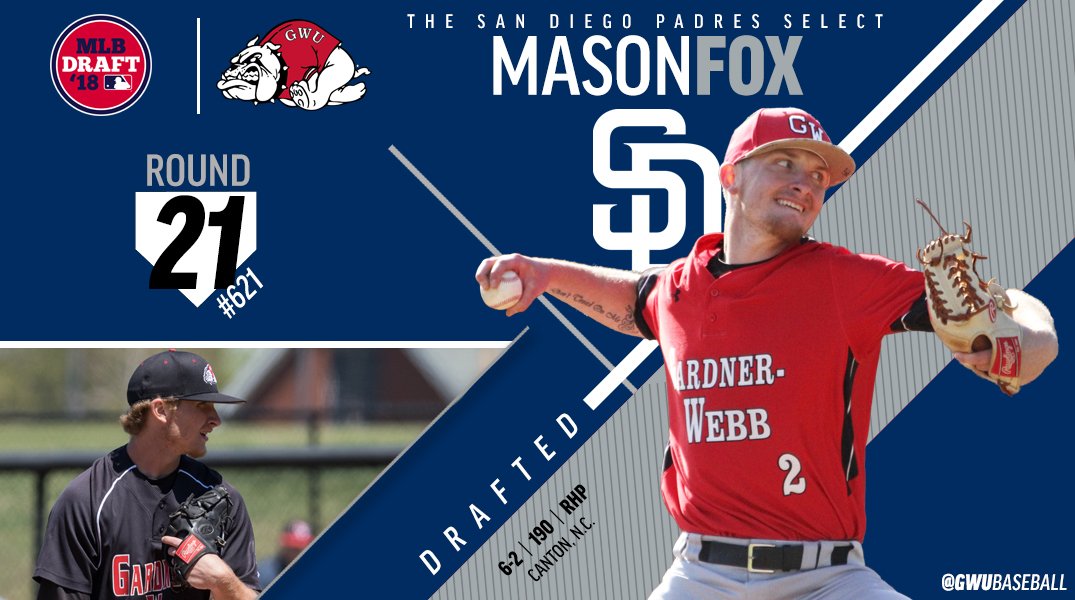 Congrats to @M_fox_2 on being drafted by the <a href="/Padres/">San Diego Padres</a>!

#MLBDraft