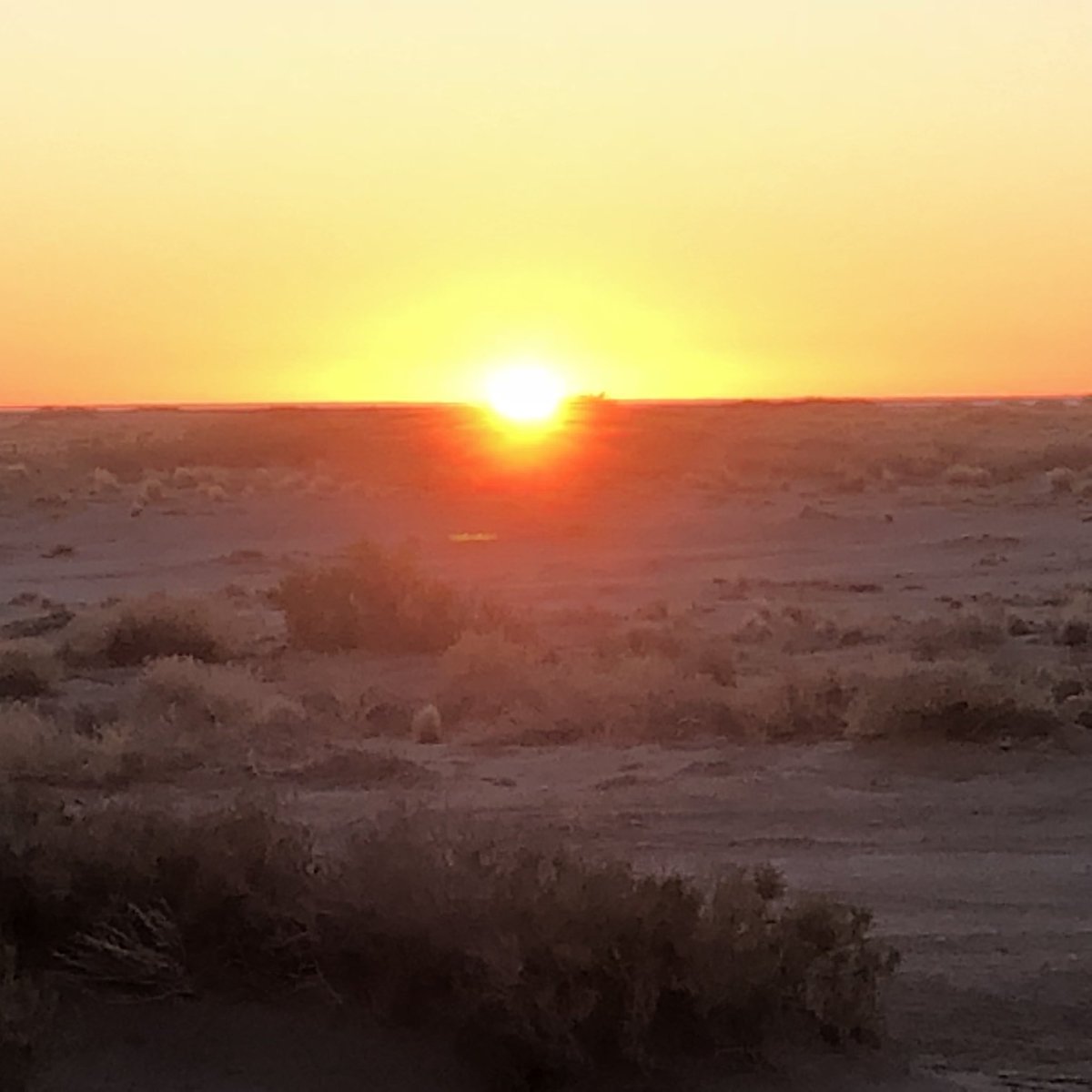 lockrey_tony's tweet photo. #LakeEyre sunset, sunrise & camp. #deserttrip #finkerace https://t.co/Zr9kYaUhCc