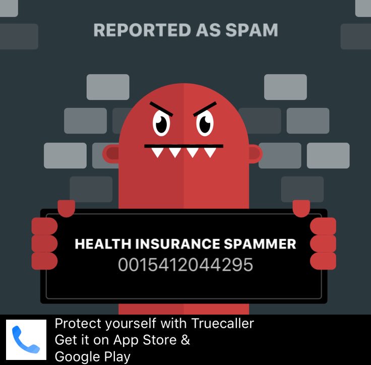 BOBOcchetti's tweet photo. Truecaller saved me from this spammer! Get protected now: https://t.co/ZlBoA1p2U9 #SpamShame https://t.co/fwaaibaJXr