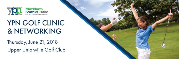 Young Professional interested in golf? Join us at our Golf Clinic &amp; Networking Night June 21st at Upper Unionville Golf Club! markhamboard.com