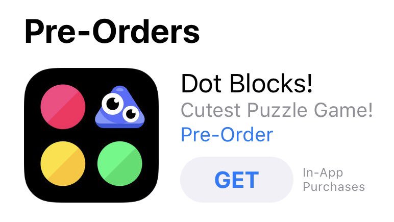 GalacticThumb's tweet photo. Pre-Order Dot Blocks!              https://t.co/DMot1Q3NdW @AppStore @AppStoreGames https://t.co/W4kyUpHiQP