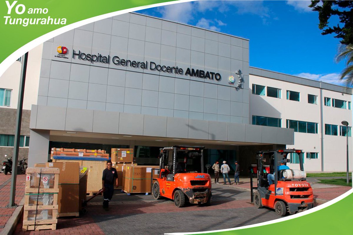 GoberTungurahua's tweet photo. Palabra del Gobernador, palabra que se cumple.  
5 millones en equipos llegan al Hospital General Ambato
Modelo de Gestión en Acción – Eje de Salud - Cumplimos. #ModelodeGestión #YoAmoTungurahua https://t.co/qxXMCCbTAF