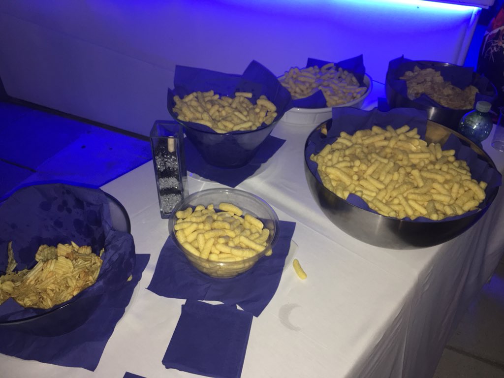 amiekeeley's tweet photo. Wotsits in bowls! Child party food theme continues at #ITT2018 post spaghetti hoop night #tasteofsicily https://t.co/Hmcjs9gvB6