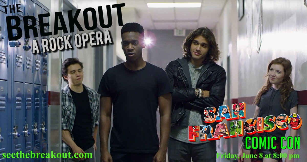 We're excited to screen this weekend at @SF_ComicCon, on Friday, June 8 at 8 pm! #seethebreakout #sfcomiccon #ComicCon